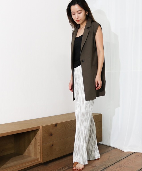 Per sist ence（パーシエンス）の「Per sist ence/パーシエンス　リネンライク　ノースリーブジャケット（その他アウター・レディース・ベージュ/ブラウン/ブルー/アイボリー/ブラック・FREE）」の20枚目の写真