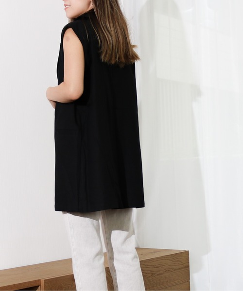 Per sist ence（パーシエンス）の「Per sist ence/パーシエンス　リネンライク　ノースリーブジャケット（その他アウター・レディース・ベージュ/ブラウン/ブルー/アイボリー/ブラック・FREE）」の16枚目の写真