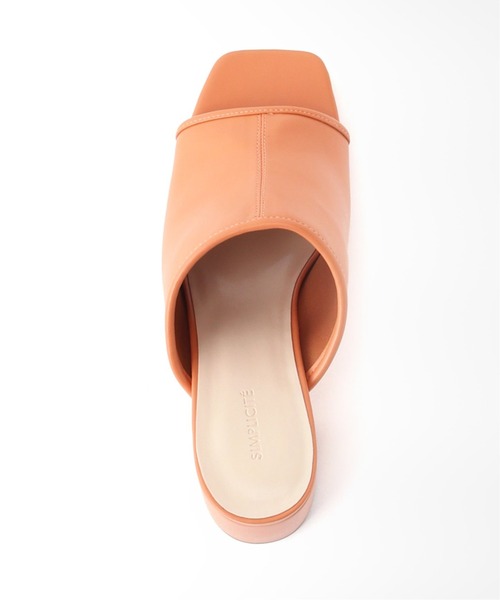 Simplicite(サンプリシテ)の「スクエアトゥソフトサンダル(サンダル・レディース・アイボリー/ベージュ/オレンジ・SMALL/MEDIUM/LARGE)」の10枚目の写真
