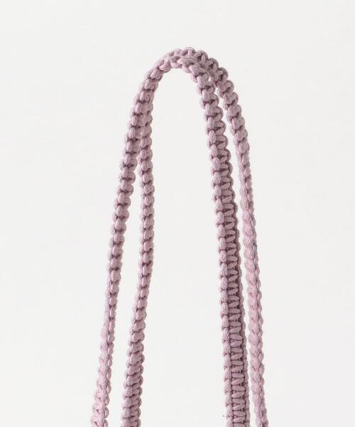 BEAUTY&YOUTH UNITED ARROWS(ビューティーアンドユースユナイテッドアローズ)の「BY クロシェミニショルダーバッグ(ショルダーバッグ・レディース・ブラック/オフホワイト/ライラック・FREE)」の8枚目の写真