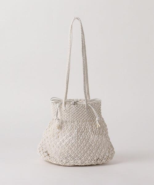 BEAUTY&YOUTH UNITED ARROWS(ビューティーアンドユースユナイテッドアローズ)の「BY クロシェミニショルダーバッグ(ショルダーバッグ・レディース・ブラック/オフホワイト/ライラック・FREE)」の14枚目の写真