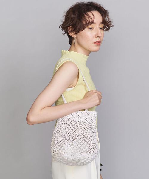 BEAUTY&YOUTH UNITED ARROWS(ビューティーアンドユースユナイテッドアローズ)の「BY クロシェミニショルダーバッグ(ショルダーバッグ・レディース・ブラック/オフホワイト/ライラック・FREE)」の15枚目の写真