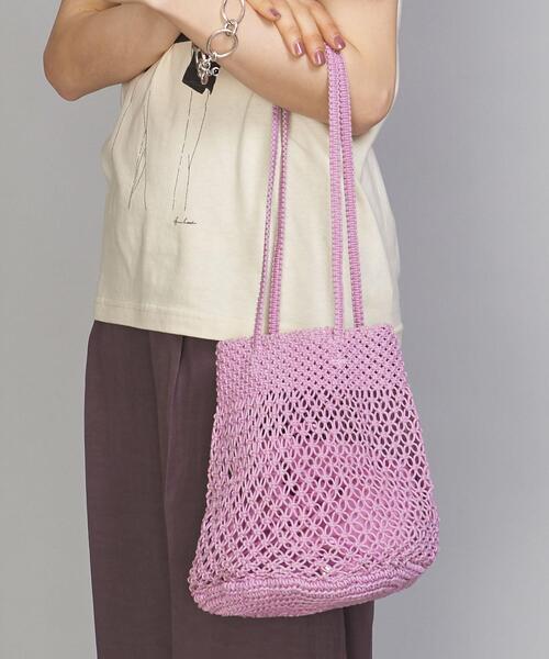 BEAUTY&YOUTH UNITED ARROWS(ビューティーアンドユースユナイテッドアローズ)の「BY クロシェミニショルダーバッグ(ショルダーバッグ・レディース・ブラック/オフホワイト/ライラック・FREE)」の16枚目の写真