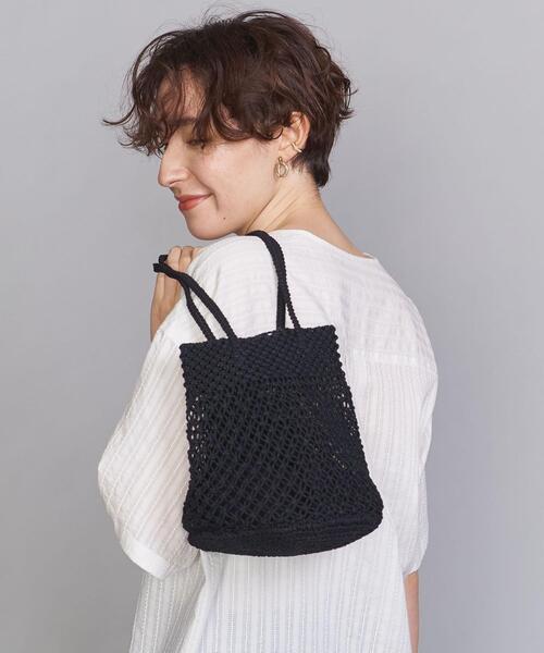 BEAUTY&YOUTH UNITED ARROWS(ビューティーアンドユースユナイテッドアローズ)の「BY クロシェミニショルダーバッグ(ショルダーバッグ・レディース・ブラック/オフホワイト/ライラック・FREE)」の13枚目の写真