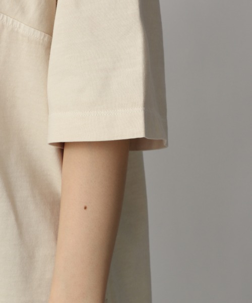 LOWRYS FARM（ローリーズファーム）の「ピグメントキリカエＳＳ　947810（Tシャツ/カットソー・レディース・チャコールグレー/パープル/オレンジ/グリーン/アイボリー・FREE）」の11枚目の写真