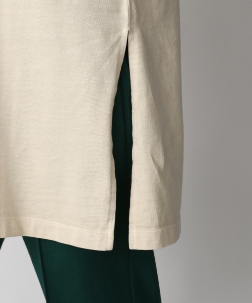 LOWRYS FARM（ローリーズファーム）の「ピグメントキリカエＳＳ　947810（Tシャツ/カットソー・レディース・チャコールグレー/パープル/オレンジ/グリーン/アイボリー・FREE）」の12枚目の写真