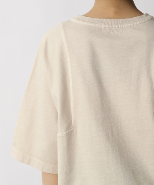 LOWRYS FARM（ローリーズファーム）の「ピグメントキリカエＳＳ　947810（Tシャツ/カットソー・レディース・チャコールグレー/パープル/オレンジ/グリーン/アイボリー・FREE）」の13枚目の写真