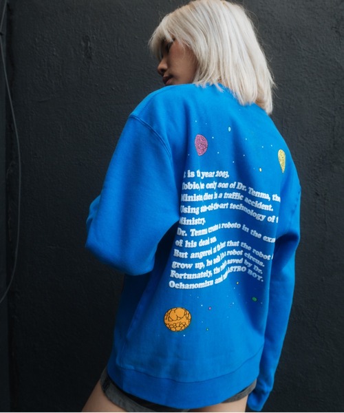 BAIT（ベイト）の「【2105_ASB】ASTRO BOY SPACE CREW 215-ASB-SWT-001（スウェット・メンズ・ブルー・LARGE/XX-LARGE/X-LARGE/MEDIUM）」の2枚目の写真