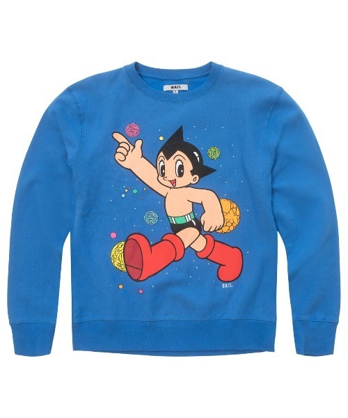 BAIT（ベイト）の「【2105_ASB】ASTRO BOY SPACE CREW 215-ASB-SWT-001（スウェット・メンズ・ブルー・LARGE/XX-LARGE/X-LARGE/MEDIUM）」の4枚目の写真