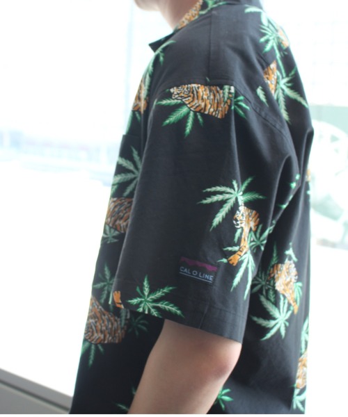MANASTASH（マナスタッシュ）の「MANASTASH × CAL O LINE / マナスタッシュ×キャルオーライン HAWAIAN SHIRT/JUNGLE FEVER ハワイアンシャツ アロハシャツ（シャツ/ブラウス・メンズ・ホワイト/ブラック・MEDIUM/X-LARGE/LARGE）」の6枚目の写真