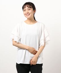 earth music&ecology | 袖フリルプルオーバー ＊(Tシャツ/カットソー)