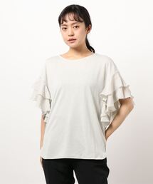 earth music&ecology | 袖フリルプルオーバー ＊(Tシャツ/カットソー)