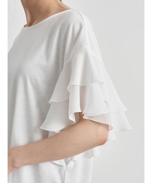 earth music&ecology（アースミュージックアンドエコロジー）の「袖フリルプルオーバー ＊（Tシャツ/カットソー・レディース・ラベンダー/ミント/オフホワイト/サックスブルー・FREE）」の11枚目の写真