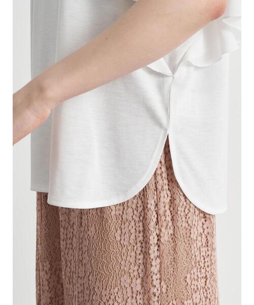 earth music&ecology（アースミュージックアンドエコロジー）の「袖フリルプルオーバー ＊（Tシャツ/カットソー・レディース・ラベンダー/ミント/オフホワイト/サックスブルー・FREE）」の12枚目の写真