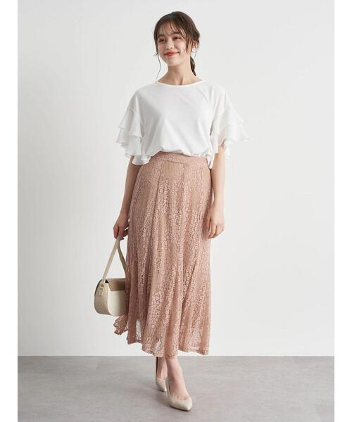 earth music&ecology（アースミュージックアンドエコロジー）の「袖フリルプルオーバー ＊（Tシャツ/カットソー・レディース・ラベンダー/ミント/オフホワイト/サックスブルー・FREE）」の14枚目の写真