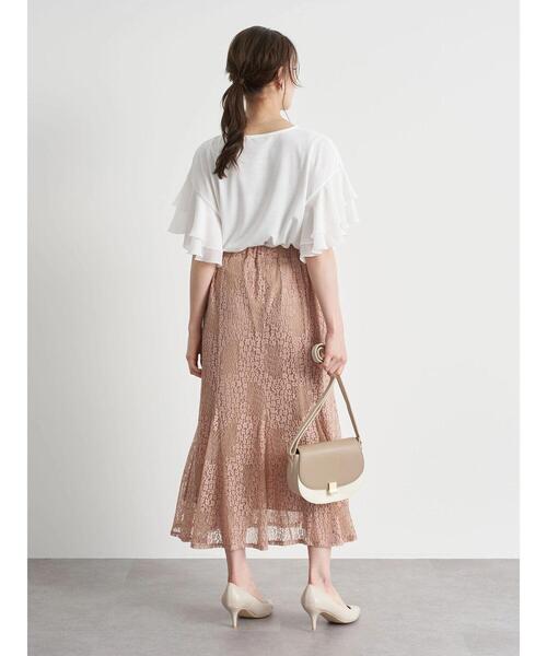 earth music&ecology（アースミュージックアンドエコロジー）の「袖フリルプルオーバー ＊（Tシャツ/カットソー・レディース・ラベンダー/ミント/オフホワイト/サックスブルー・FREE）」の16枚目の写真