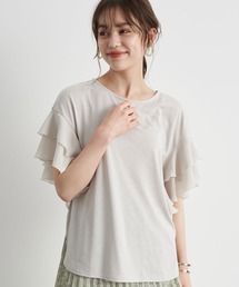 earth music&ecology | 袖フリルプルオーバー ＊(Tシャツ/カットソー)