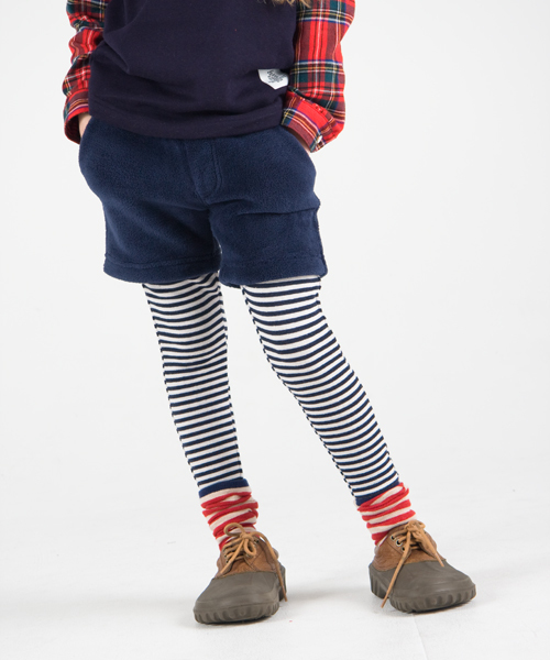 Smoothy（スムージー）の「Smoothy Layer Boa Pants / スムージー レイヤーボアパンツ（その他パンツ・キッズ・ベージュ/ネイビー・140/150/120/100/110/130/90）」の2枚目の写真