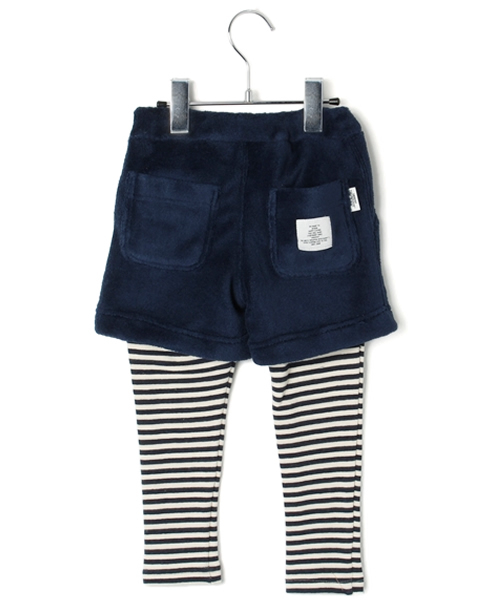 Smoothy（スムージー）の「Smoothy Layer Boa Pants / スムージー レイヤーボアパンツ（その他パンツ・キッズ・ベージュ/ネイビー・140/150/120/100/110/130/90）」の3枚目の写真