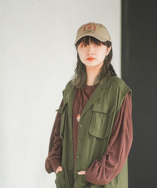 CIAOPANIC TYPY（チャオパニックティピー）の「【Nii Hello Coffee Club】スーベニア キャップ（キャップ・レディース・ネイビー/ベージュ/ミント/パープル/ブラック・ONE SIZE）」の9枚目の写真