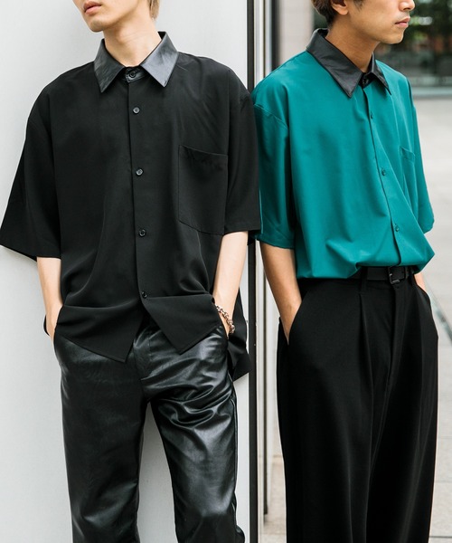 contena store 購入パイソン柄 フェイクレザーシャツ 0825PreciousPrestage_003_M_011