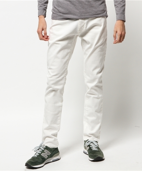 WEGO(ウィゴー)の「WEGO/ホワイトデニムスキニーパンツ(デニムパンツ・メンズ・ホワイト・SMALL/LARGE/MEDIUM)」の13枚目の写真