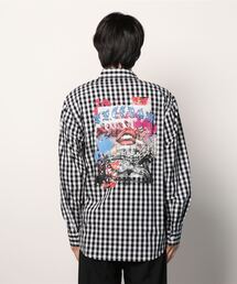 Kare/ME | Kare/ME（カーミー）別注プリントチェックシャツ(シャツ/ブラウス)