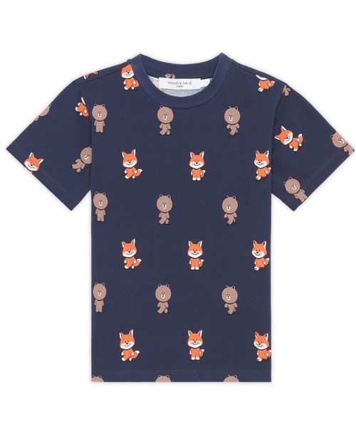 LINE x KITSUNE AL-OVER PRINT TEE-SHIRT