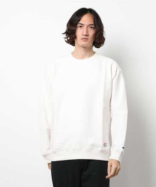 KRIFF MAYER(クリフメイヤー)の「ヘビーオンス裏毛クルー(スウェット・メンズ・レッド/オフホワイト/サンドベージュ/ロイヤルブルー/チャコール・MEDIUM/LARGE/X-LARGE)」の2枚目の写真