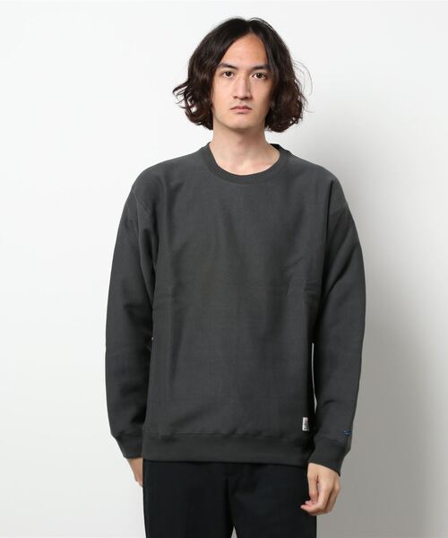 KRIFF MAYER(クリフメイヤー)の「ヘビーオンス裏毛クルー(スウェット・メンズ・レッド/オフホワイト/サンドベージュ/ロイヤルブルー/チャコール・MEDIUM/LARGE/X-LARGE)」の3枚目の写真