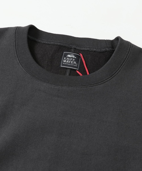 KRIFF MAYER(クリフメイヤー)の「ヘビーオンス裏毛クルー(スウェット・メンズ・レッド/オフホワイト/サンドベージュ/ロイヤルブルー/チャコール・MEDIUM/LARGE/X-LARGE)」の15枚目の写真