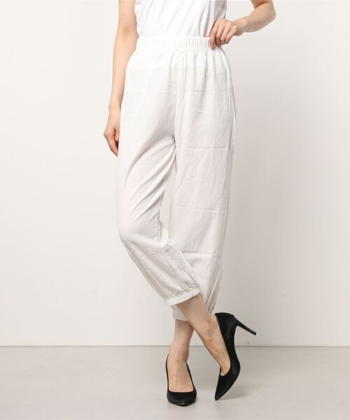 SFW(エスエフダブリュー)の「ジョガーパンツ スウェットパンツ(その他パンツ・レディース・ホワイト/ブラック/ベージュ/ネイビー/カーキ/イエロー/ダークグレー/テラコッタ・L)」の1枚目の写真