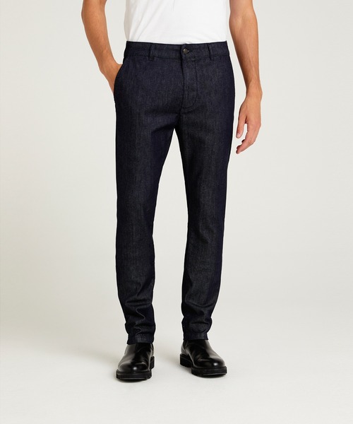 SISLEY(シスレー)の「スリムフィットストレッチデニムパンツ(デニムパンツ・メンズ・ダークインディゴブルー・46/48/50/44)」の1枚目の写真