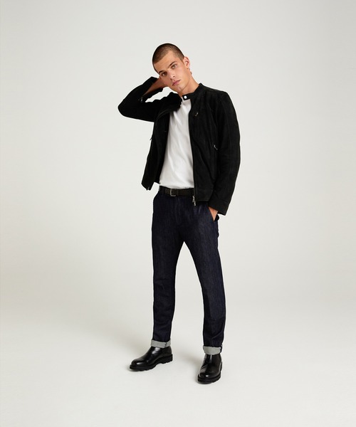 SISLEY(シスレー)の「スリムフィットストレッチデニムパンツ(デニムパンツ・メンズ・ダークインディゴブルー・46/48/50/44)」の4枚目の写真