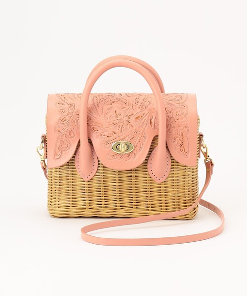 CARVING TRIBES（カービングトライブス）の「mini BK Maestra（ハンドバッグ・レディース・ブラウン/ピンク/イエロー・FREE）」の3枚目の写真