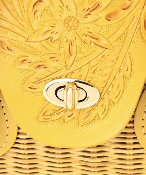 CARVING TRIBES（カービングトライブス）の「mini BK Maestra（ハンドバッグ・レディース・ブラウン/ピンク/イエロー・FREE）」の5枚目の写真