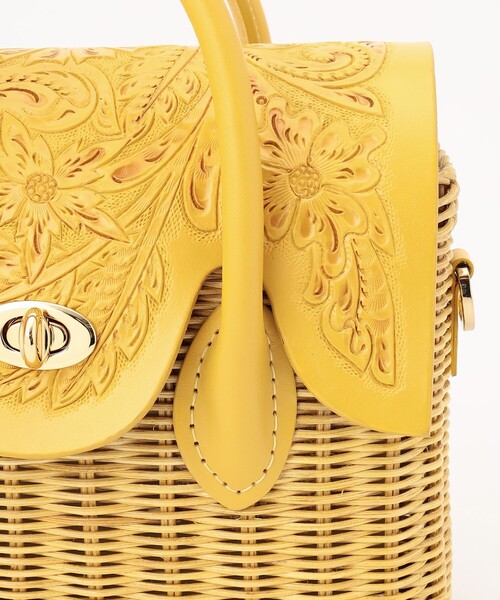 CARVING TRIBES（カービングトライブス）の「mini BK Maestra（ハンドバッグ・レディース・ブラウン/ピンク/イエロー・FREE）」の6枚目の写真