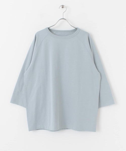 URBAN RESEARCH Sonny Label（アーバンリサーチサニーレーベル）の「『接触冷感/吸水速乾/UVカット』UR TECH ICE SUMMERラグラン七分袖Tシャツ（Tシャツ/カットソー・メンズ・ブラウン/ライトブルー/オフホワイト・MEDIUM/LARGE）」の21枚目の写真