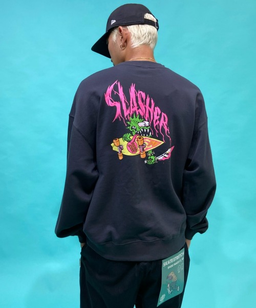 SANTA CRUZ(サンタクルーズ)の「【ZOZOTOWN限定アイテム】SANTACRUZ/サンタクルーズ オーバーサイズ バックプリントスウェット 502213308(スウェット・メンズ・ブラック/ホワイト/グリーン/グレー・XXL/L/XL/M)」の3枚目の写真