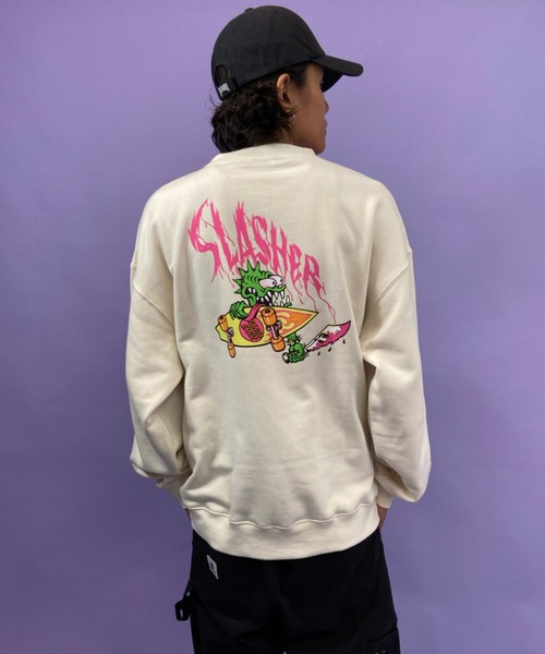 SANTA CRUZ(サンタクルーズ)の「【ZOZOTOWN限定アイテム】SANTACRUZ/サンタクルーズ オーバーサイズ バックプリントスウェット 502213308(スウェット・メンズ・ブラック/ホワイト/グリーン/グレー・XXL/L/XL/M)」の1枚目の写真