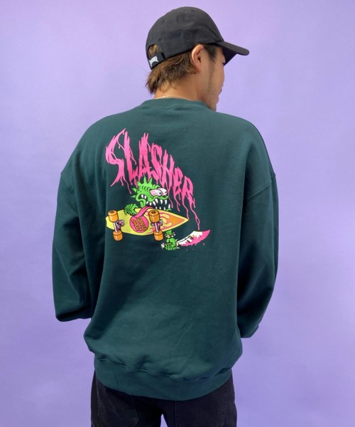 SANTA CRUZ(サンタクルーズ)の「【ZOZOTOWN限定アイテム】SANTACRUZ/サンタクルーズ オーバーサイズ バックプリントスウェット 502213308(スウェット・メンズ・ブラック/ホワイト/グリーン/グレー・XXL/L/XL/M)」の4枚目の写真