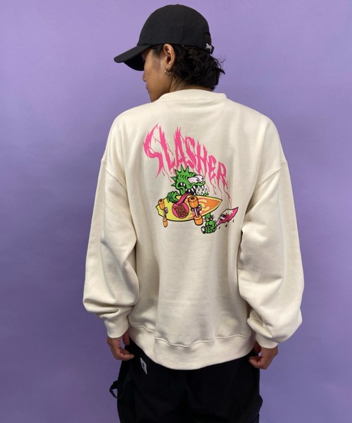 SANTA CRUZ(サンタクルーズ)の「【ZOZOTOWN限定アイテム】SANTACRUZ/サンタクルーズ オーバーサイズ バックプリントスウェット 502213308(スウェット・メンズ・ブラック/ホワイト/グリーン/グレー・XXL/L/XL/M)」の13枚目の写真