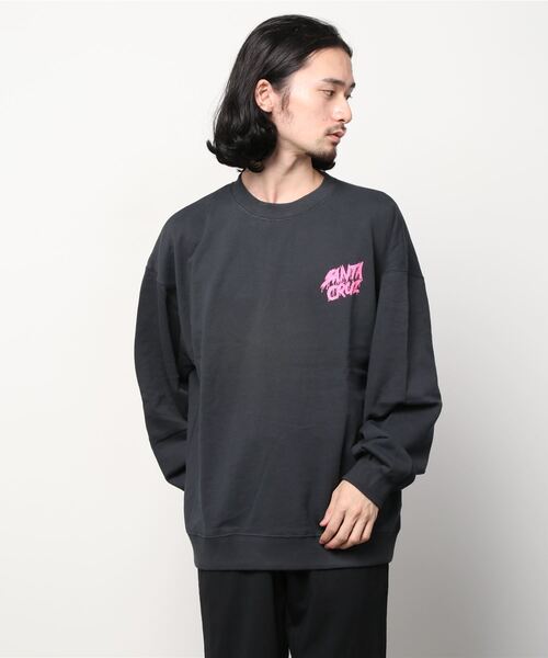 SANTA CRUZ(サンタクルーズ)の「【ZOZOTOWN限定アイテム】SANTACRUZ/サンタクルーズ オーバーサイズ バックプリントスウェット 502213308(スウェット・メンズ・ブラック/ホワイト/グリーン/グレー・XXL/L/XL/M)」の5枚目の写真
