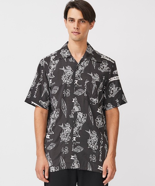 aloha blossom（アロハブロッサム）の「【Aloha Blossom】LUCKY SHIRTS（シャツ/ブラウス・メンズ・ブラック/ネイビー・40/42）」の4枚目の写真