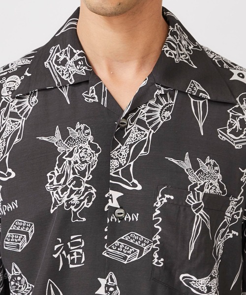 aloha blossom（アロハブロッサム）の「【Aloha Blossom】LUCKY SHIRTS（シャツ/ブラウス・メンズ・ブラック/ネイビー・40/42）」の18枚目の写真