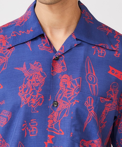 aloha blossom（アロハブロッサム）の「【Aloha Blossom】LUCKY SHIRTS（シャツ/ブラウス・メンズ・ブラック/ネイビー・40/42）」の9枚目の写真