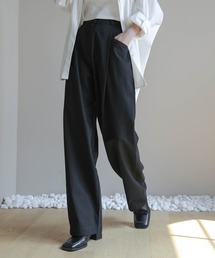 UNE MANSION | ピンタックコットンパンツ(スラックス)