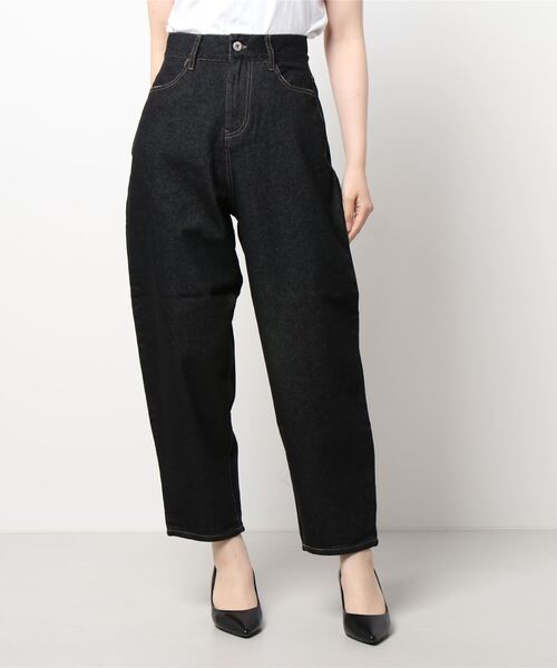 ehka sopo（エヘカソポ）の「バルーンデニムパンツ（デニムパンツ・レディース・ブラック/ネイビー・ﾌﾘ-）」の9枚目の写真
