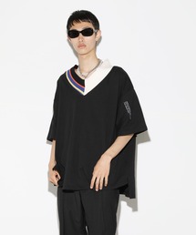 LEGENDA | Crazy Pattern V-Neck T-shirt　＊(Tシャツ/カットソー)