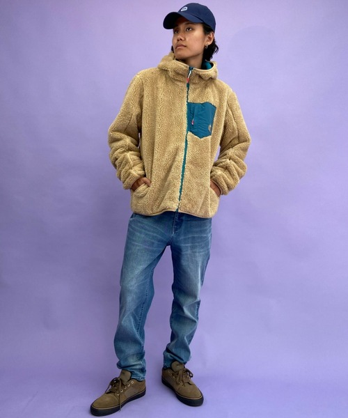 CHUMS(チャムス)の「CHUMS/チャムス ボンディングボアフリースジップパーカージャケット CH04-1279(その他アウター・メンズ・ブラック/グレー/ベージュ/カーキ・M/L)」の18枚目の写真